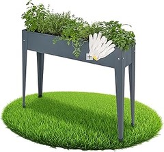 ** Instrucciones para construir jardineras rectangulares caseras