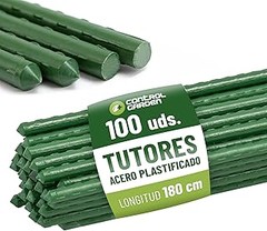 Comparativa entre tutores de acero y tutores de plástico para jardinería