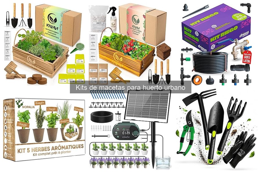 Accesorios útiles para kits de macetas en huerto urbano
