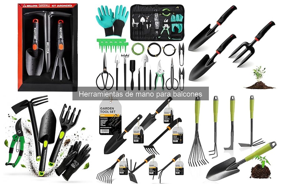 Alternativas a herramientas de mano para balcones