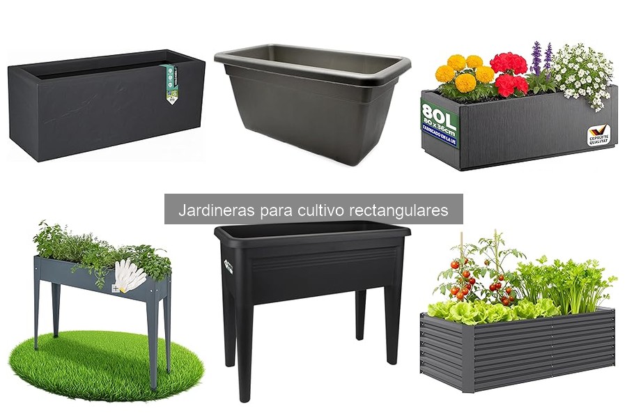 Alternativas a jardineras rectangulares para cultivo urbano
