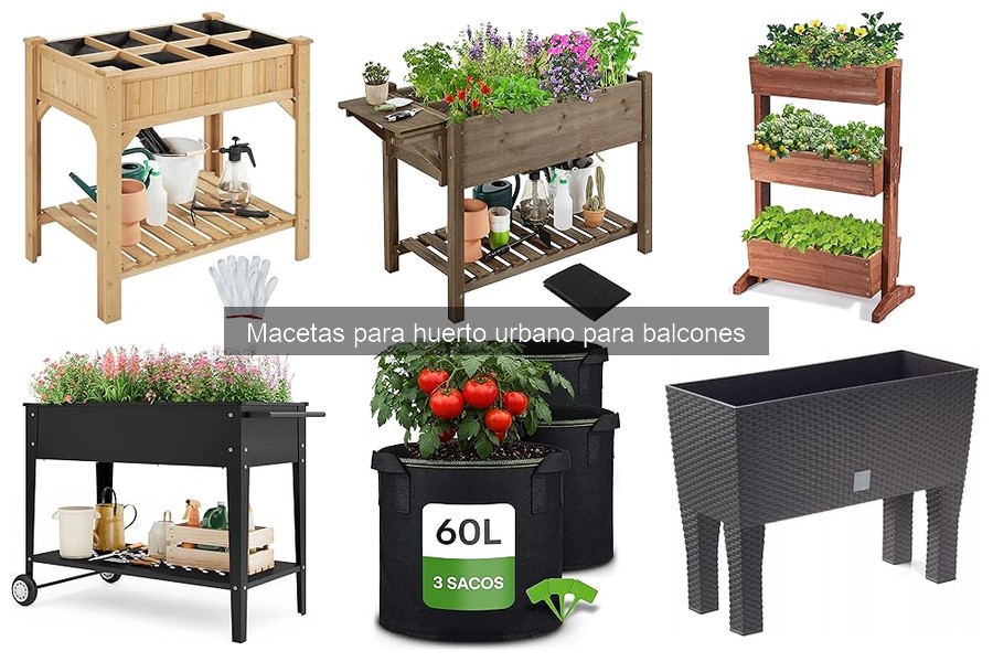 Alternativas a las macetas para cultivo urbano en balcones