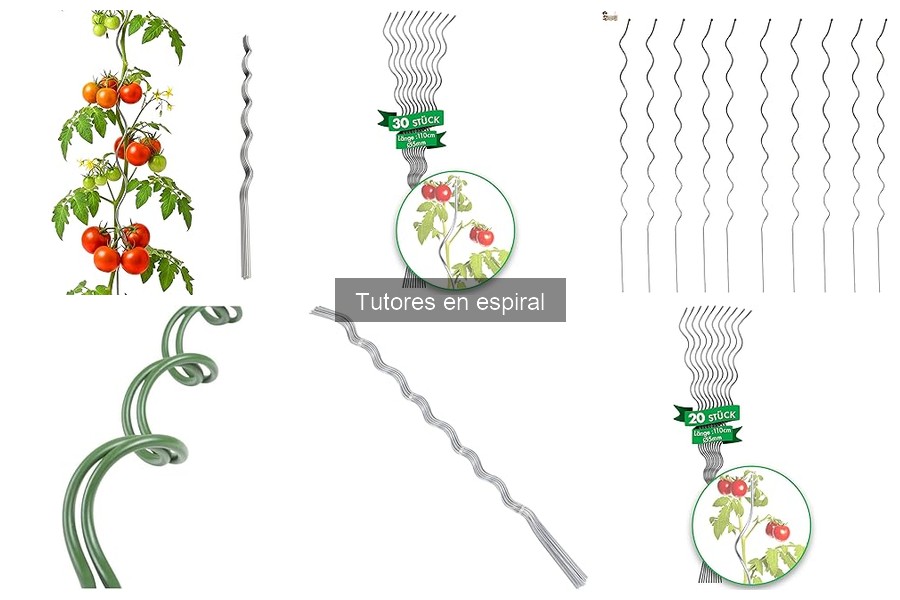Alternativas a los tutores en espiral para cultivos verticales