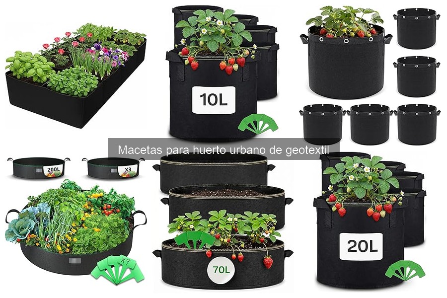 Alternativas a macetas de geotextil para tu huerto urbano