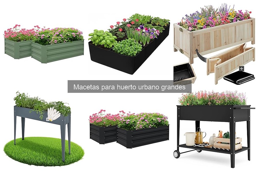 ** Alternativas a Macetas Grandes para Huerto Urbano