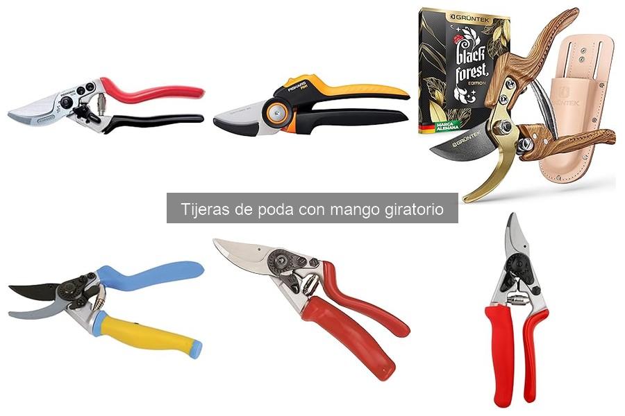 Alternativas a tijeras de poda con mango giratorio