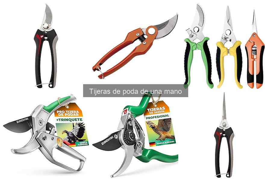 Alternativas a tijeras de poda de una mano para tu jardín