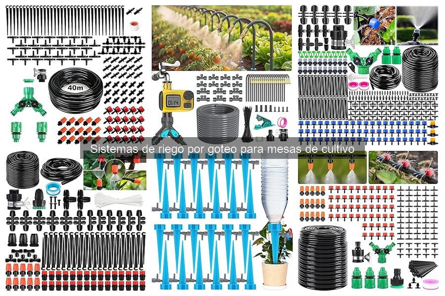 Alternativas al riego por goteo en mesas de cultivo
