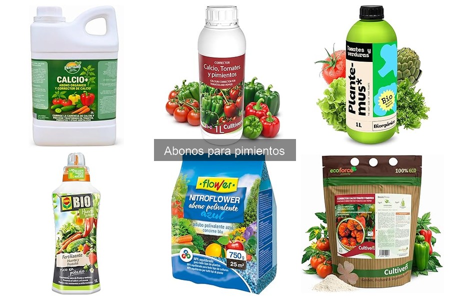 Alternativas naturales a los abonos comerciales para pimientos