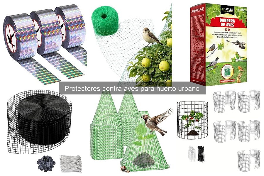 Alternativas naturales a los protectores contra aves