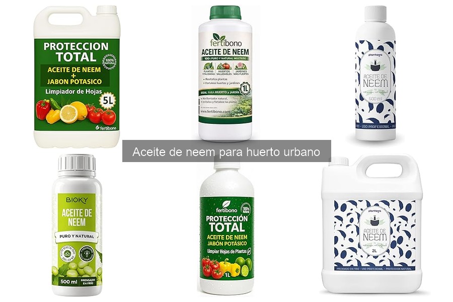 Cómo almacenar aceite de neem para un huerto urbano eficaz