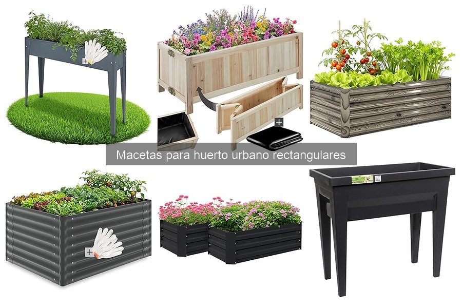 Cómo instalar macetas rectangulares en tu huerto urbano