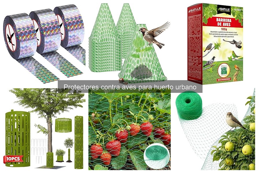 Cómo instalar protectores contra aves en tu huerto urbano