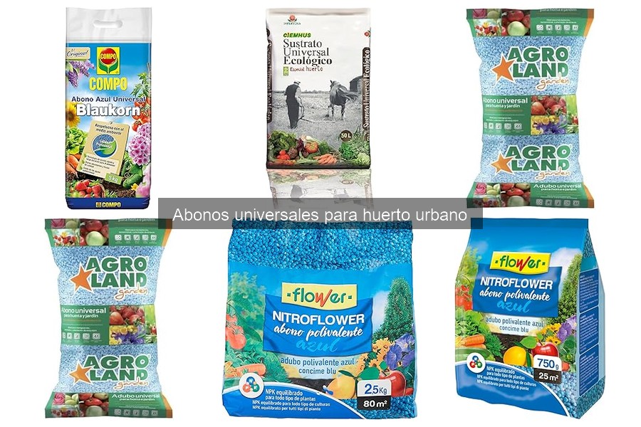 Comparativa de Abonos Universales para Huerto Urbano