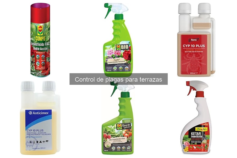 Comparativa de insecticidas naturales para terrazas