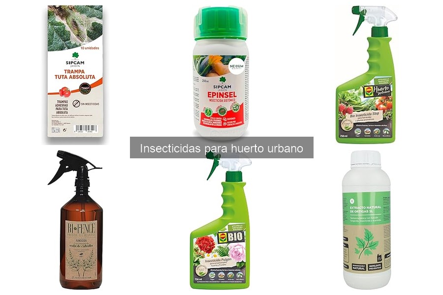 Comparativa de Insecticidas para Huertos Urbanos Efectivos
