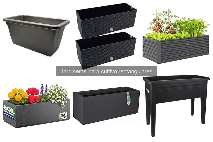 Comparativa de precios de jardineras rectangulares para cultivo