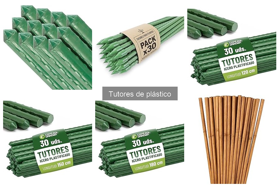 Comparativa de precios de tutores de plástico en tiendas