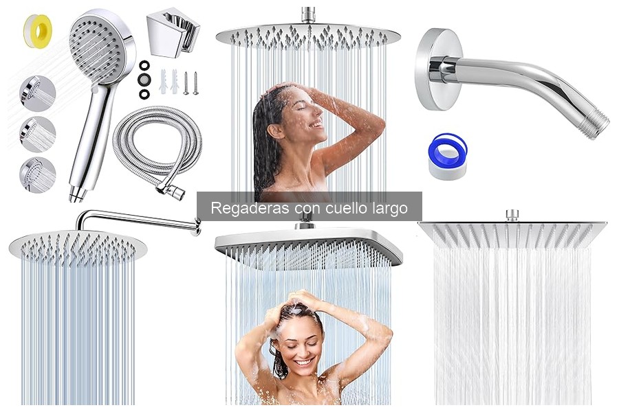 Comparativa: Regaderas con cuello largo vs. tradicionales