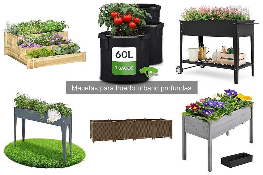 Dónde comprar macetas profundas para huerto urbano