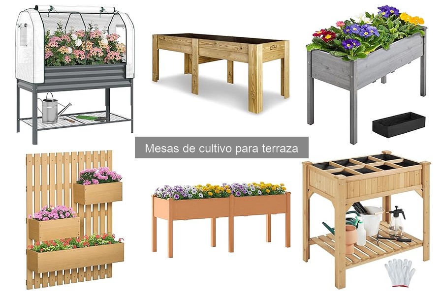 Dónde comprar mesas de cultivo para terraza: las mejores opciones