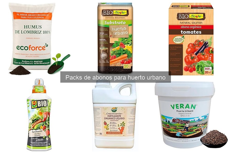 Dónde comprar packs de abonos para huerto urbano económicos