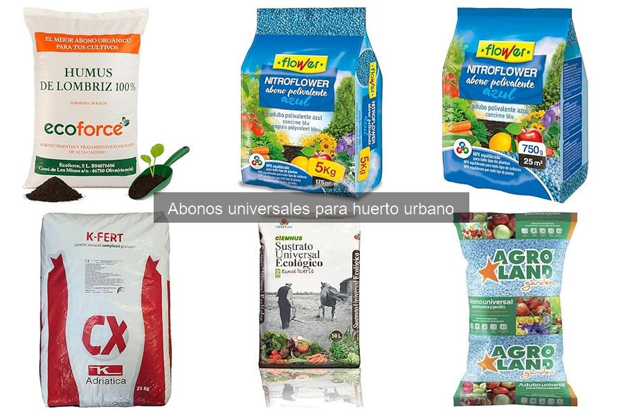 Efecto del Abono Universal en el Crecimiento de Plantas Específicas