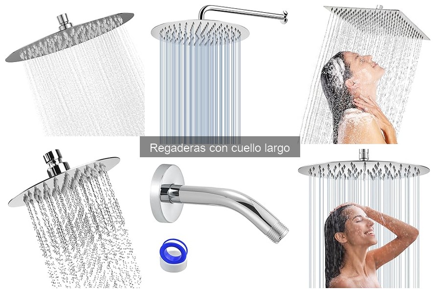 Errores comunes al usar regaderas con cuello largo