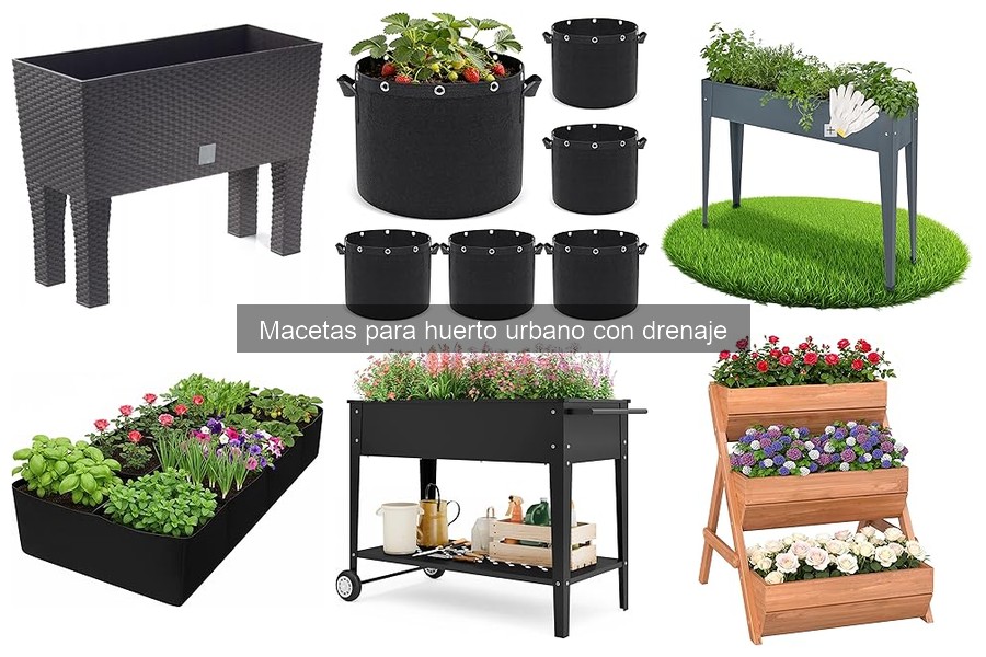 Guía de compra de macetas para huerto urbano con drenaje
