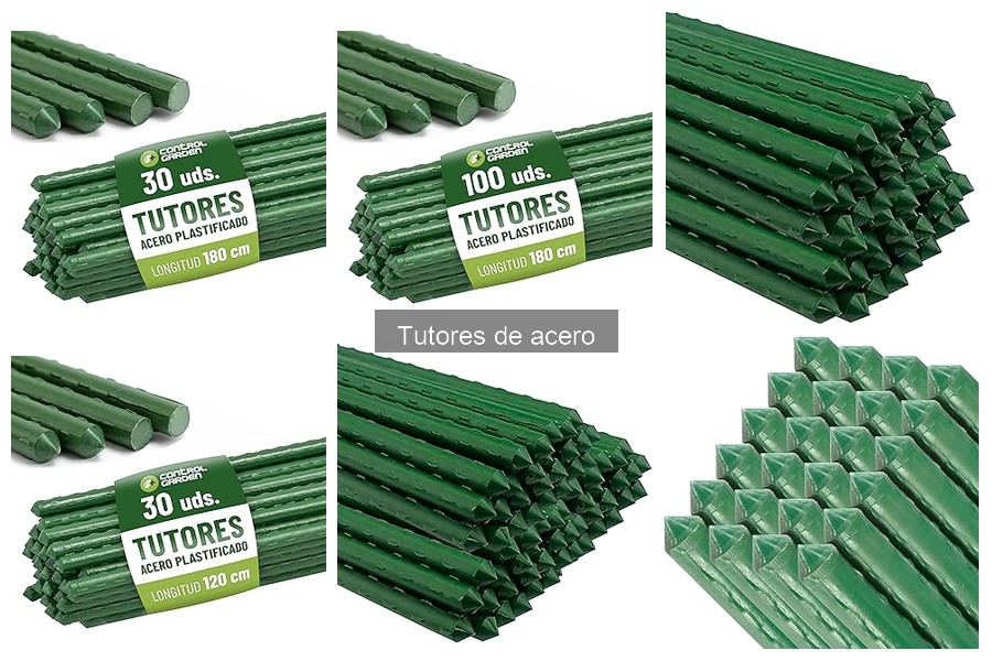 Guía de compra de tutores de acero para huerto urbano