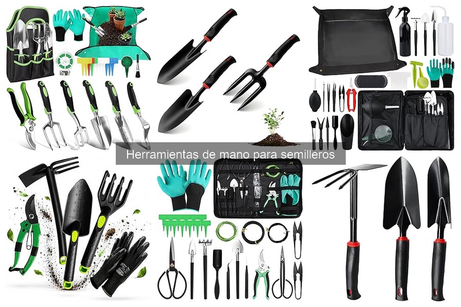 Herramientas esenciales para semilleros en jardinería