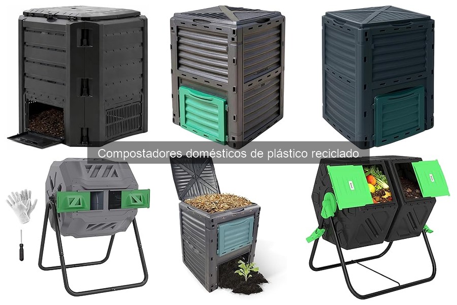 Instalación de un compostador doméstico de plástico reciclado