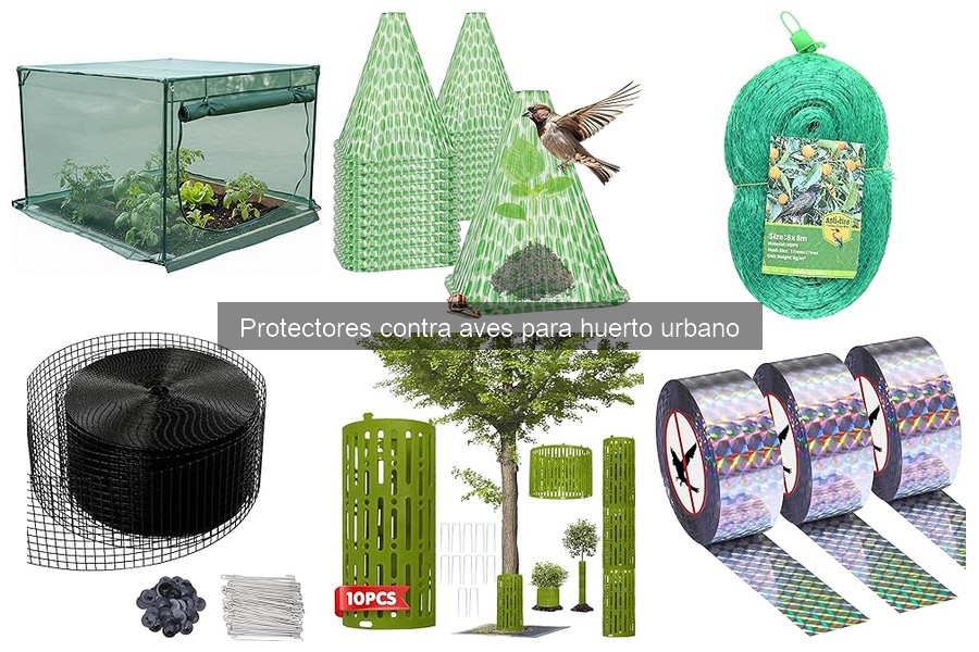 Los mejores protectores contra aves para tu huerto urbano