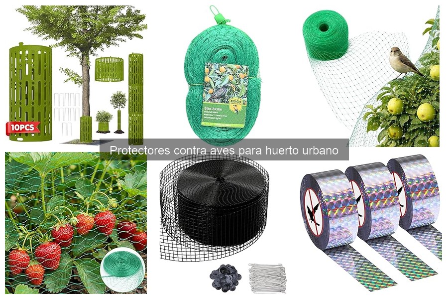 Mantenimiento de Protectores contra Aves en Huertos Urbanos