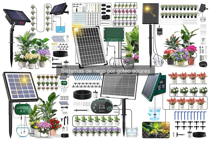 Mantenimiento de sistemas de riego por goteo solar