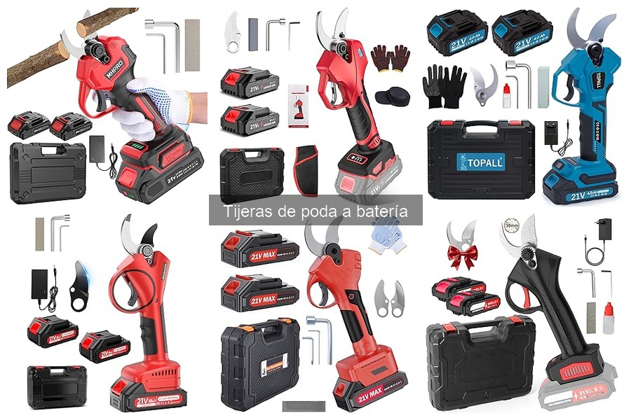 Mantenimiento de tijeras de poda a batería: Guía completa