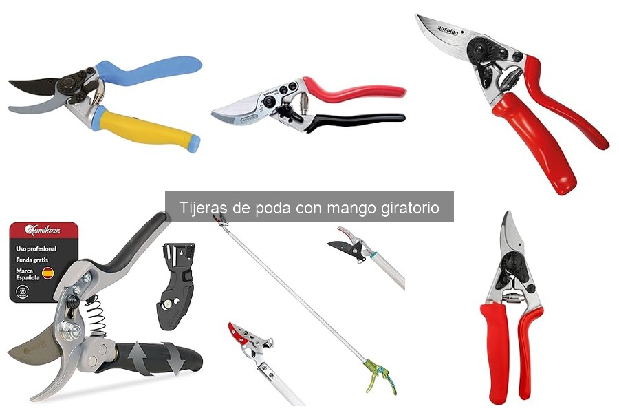 Mantenimiento de tijeras de poda giratorias: guía práctica
