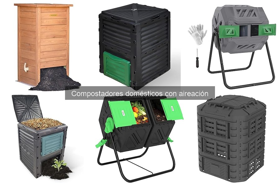 Mejor compostador doméstico con aireación para pequeños espacios