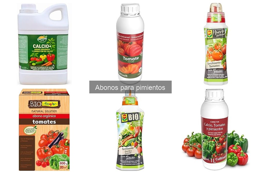 Mejores abonos para pimientos: comparativa y análisis