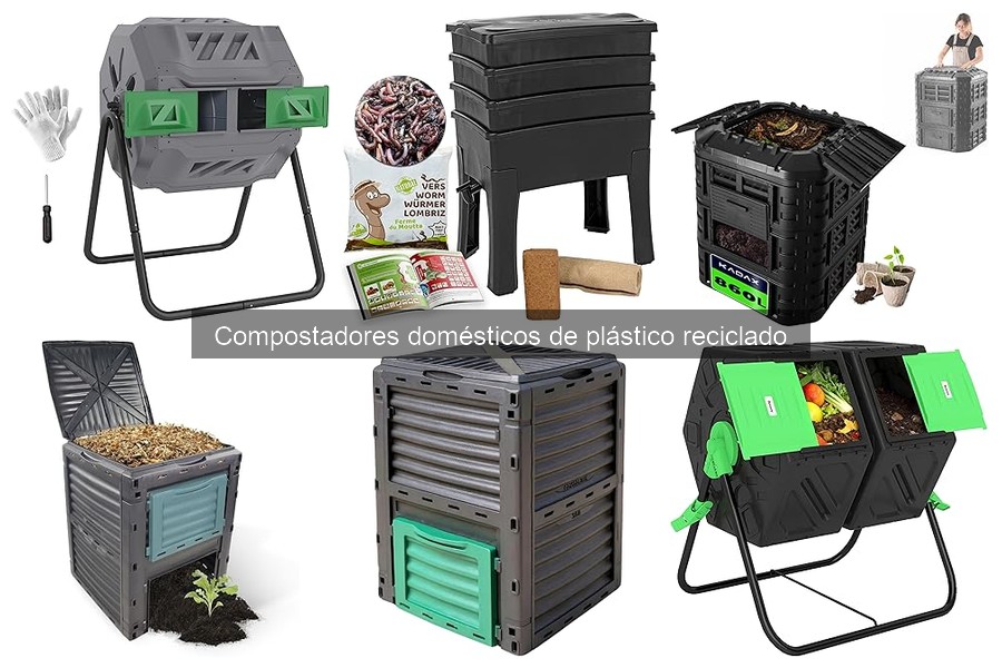 Mejores compostadores de plástico reciclado para espacios pequeños