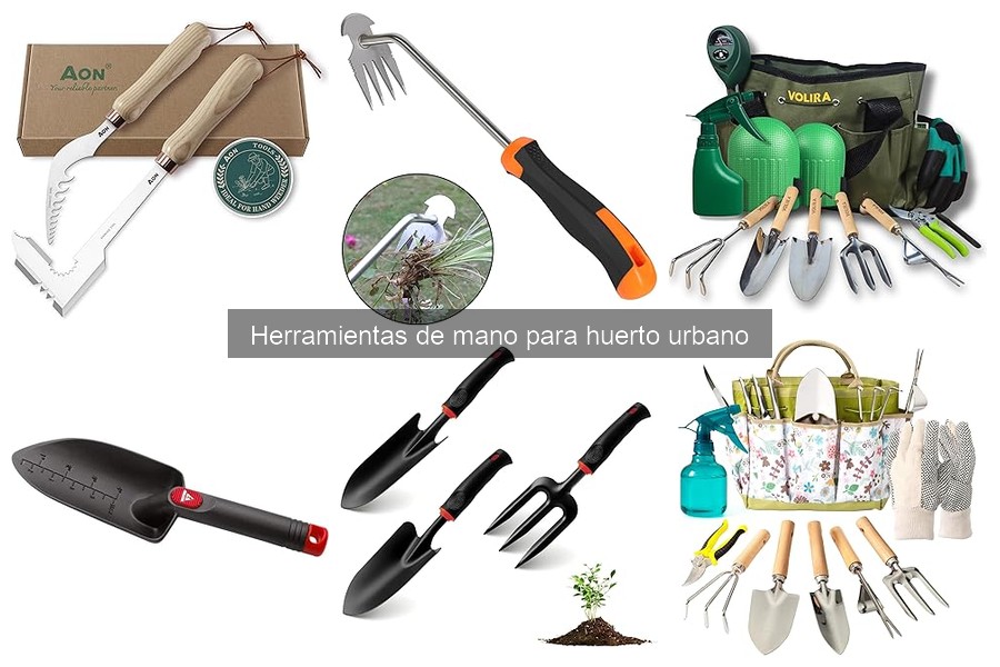 Mejores herramientas manuales para huerto urbano según cultivo