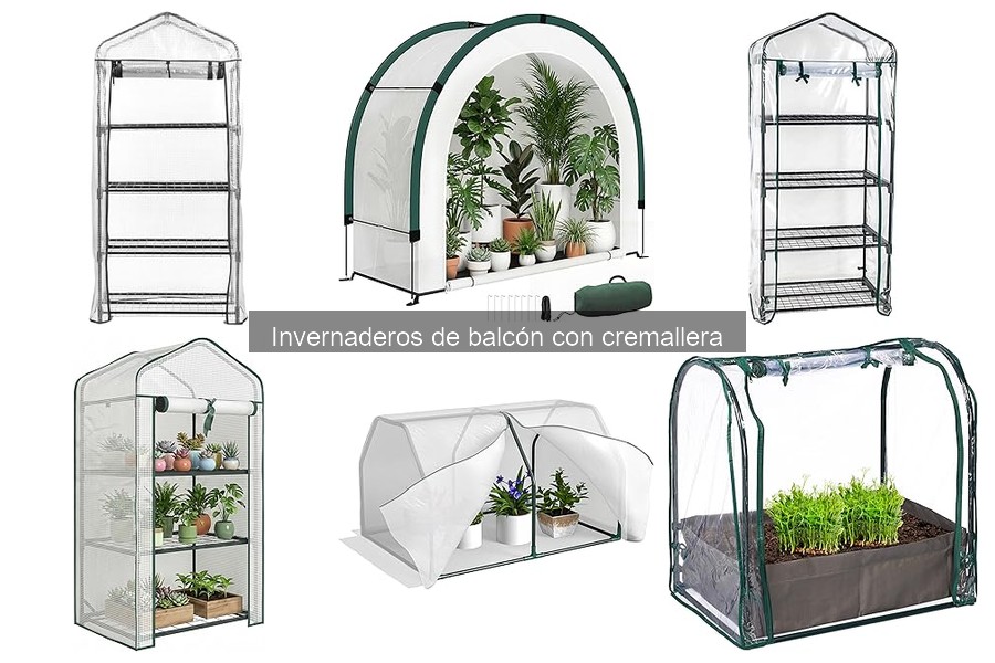 Mejores invernaderos de balcón con cremallera para pequeños espacios