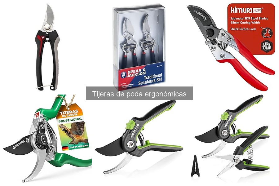 Mejores marcas de tijeras de poda ergonómicas para jardinería
