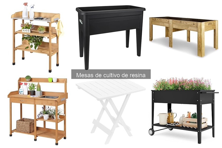 Mejores mesas de cultivo de resina para tu huerto urbano
