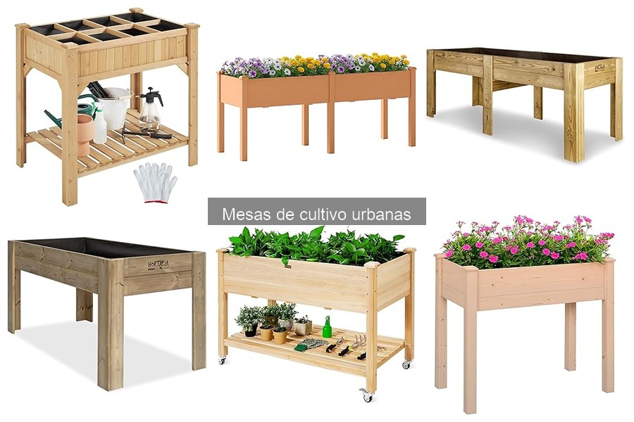 Mejores mesas de cultivo urbanas para balcones pequeños