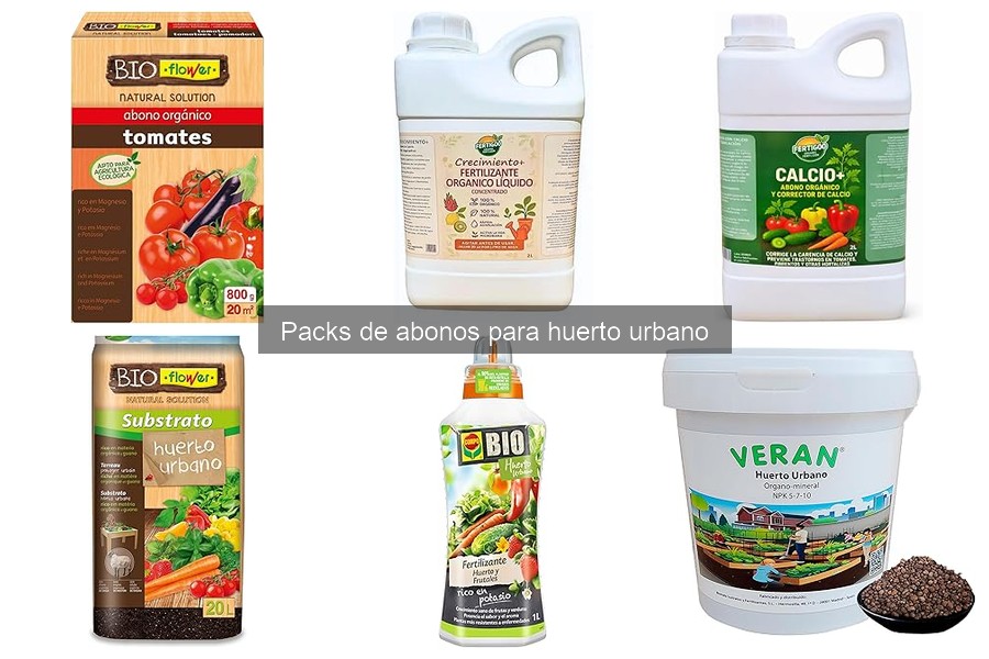 Mejores packs de abonos para huerto urbano en 2023