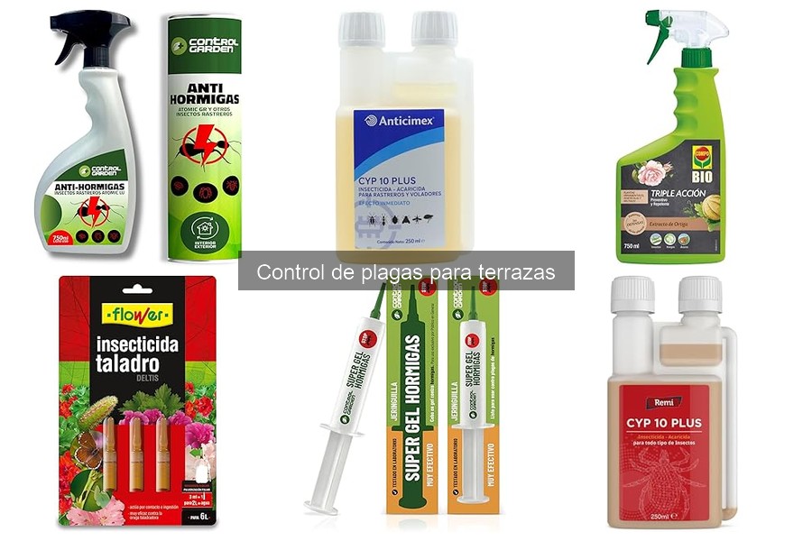 Mejores productos para el control de plagas en terrazas