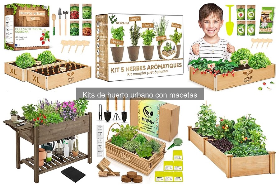 Mejores tiendas para comprar kits de huerto urbano con macetas