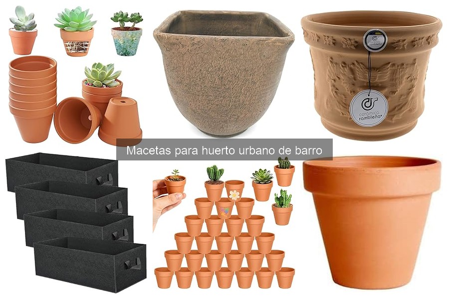 Mejores tiendas para comprar macetas de barro para huertos urbanos