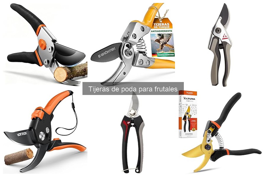 Mejores tijeras de poda para frutales: comparativa y análisis
